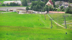 Horní část sjezdovky skiareálu Hlubočky