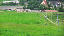 Horní část sjezdovky skiareálu Hlubočky