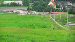 Horní část sjezdovky skiareálu Hlubočky