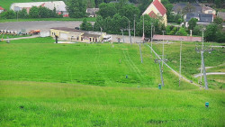 Horní část sjezdovky skiareálu Hlubočky