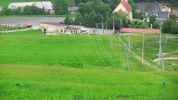 Horní část sjezdovky skiareálu Hlubočky