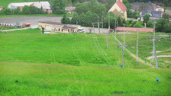 Horní část sjezdovky skiareálu Hlubočky