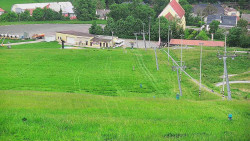 Horní část sjezdovky skiareálu Hlubočky