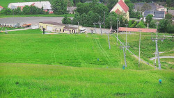 Horní část sjezdovky skiareálu Hlubočky