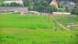 Horní část sjezdovky skiareálu Hlubočky