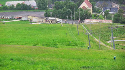 Horní část sjezdovky skiareálu Hlubočky