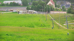 Horní část sjezdovky skiareálu Hlubočky