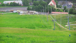 Horní část sjezdovky skiareálu Hlubočky