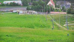 Horní část sjezdovky skiareálu Hlubočky