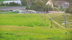 Horní část sjezdovky skiareálu Hlubočky