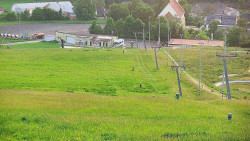 Horní část sjezdovky skiareálu Hlubočky