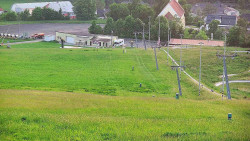 Horní část sjezdovky skiareálu Hlubočky
