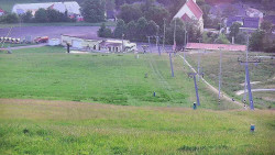 Horní část sjezdovky skiareálu Hlubočky