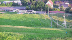 Horní část sjezdovky skiareálu Hlubočky