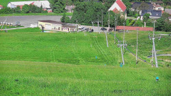 Horní část sjezdovky skiareálu Hlubočky