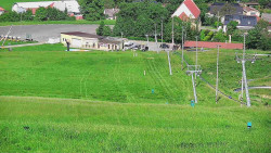 Horní část sjezdovky skiareálu Hlubočky