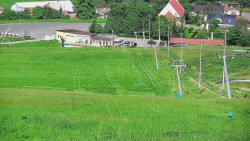 Horní část sjezdovky skiareálu Hlubočky