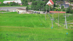 Horní část sjezdovky skiareálu Hlubočky
