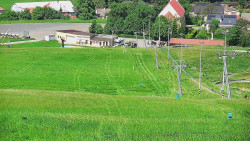 Horní část sjezdovky skiareálu Hlubočky