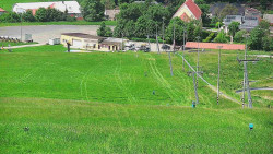 Horní část sjezdovky skiareálu Hlubočky