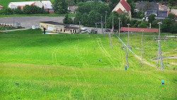 Horní část sjezdovky skiareálu Hlubočky