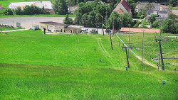 Horní část sjezdovky skiareálu Hlubočky