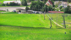 Horní část sjezdovky skiareálu Hlubočky