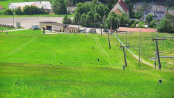 Horní část sjezdovky skiareálu Hlubočky