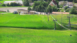 Horní část sjezdovky skiareálu Hlubočky