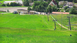 Horní část sjezdovky skiareálu Hlubočky
