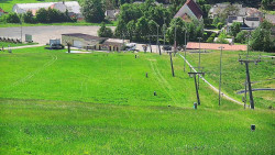 Horní část sjezdovky skiareálu Hlubočky