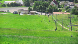 Horní část sjezdovky skiareálu Hlubočky