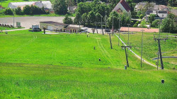 Horní část sjezdovky skiareálu Hlubočky