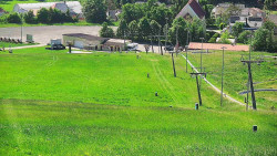 Horní část sjezdovky skiareálu Hlubočky
