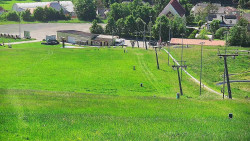 Horní část sjezdovky skiareálu Hlubočky