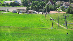 Horní část sjezdovky skiareálu Hlubočky