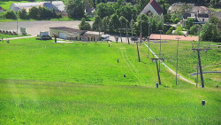 Horní část sjezdovky skiareálu Hlubočky