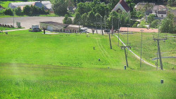 Horní část sjezdovky skiareálu Hlubočky