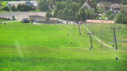 Horní část sjezdovky skiareálu Hlubočky