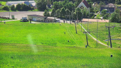 Horní část sjezdovky skiareálu Hlubočky