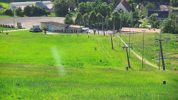 Horní část sjezdovky skiareálu Hlubočky