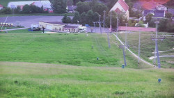 Horní část sjezdovky skiareálu Hlubočky