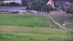 Horní část sjezdovky skiareálu Hlubočky