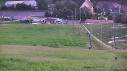 Horní část sjezdovky skiareálu Hlubočky