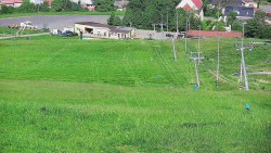 Horní část sjezdovky skiareálu Hlubočky