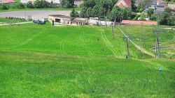 Horní část sjezdovky skiareálu Hlubočky