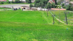 Horní část sjezdovky skiareálu Hlubočky
