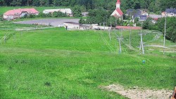 Horní část sjezdovky skiareálu Hlubočky