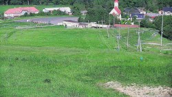 Horní část sjezdovky skiareálu Hlubočky