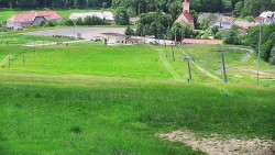 Horní část sjezdovky skiareálu Hlubočky